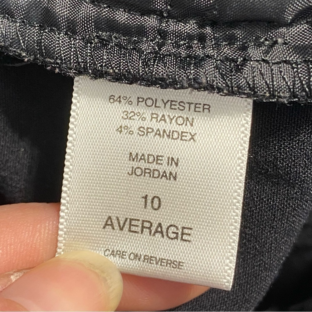 New York & Co Dress Pants Women 10 Black Bootcut Mid Rise Stretch Career Slacks - Picture 9 of 14